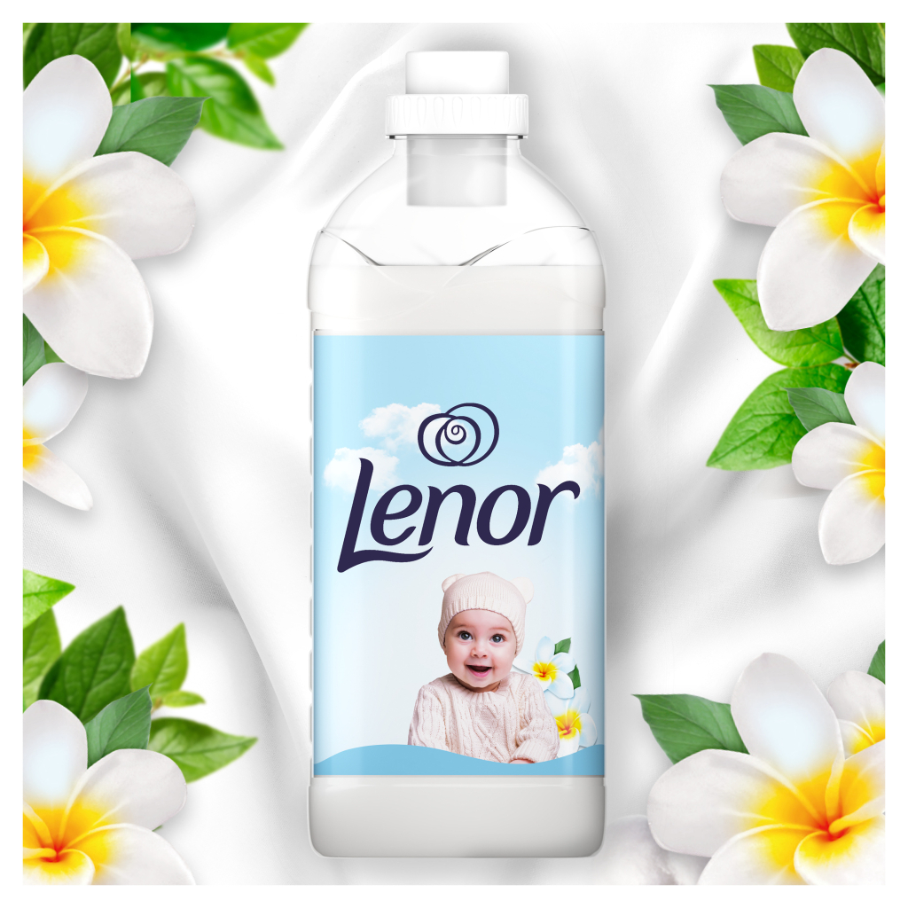 Кондиціонер для білизни Lenor Для чутливої шкіри 1600 мл (8006540889879) - зображення 3