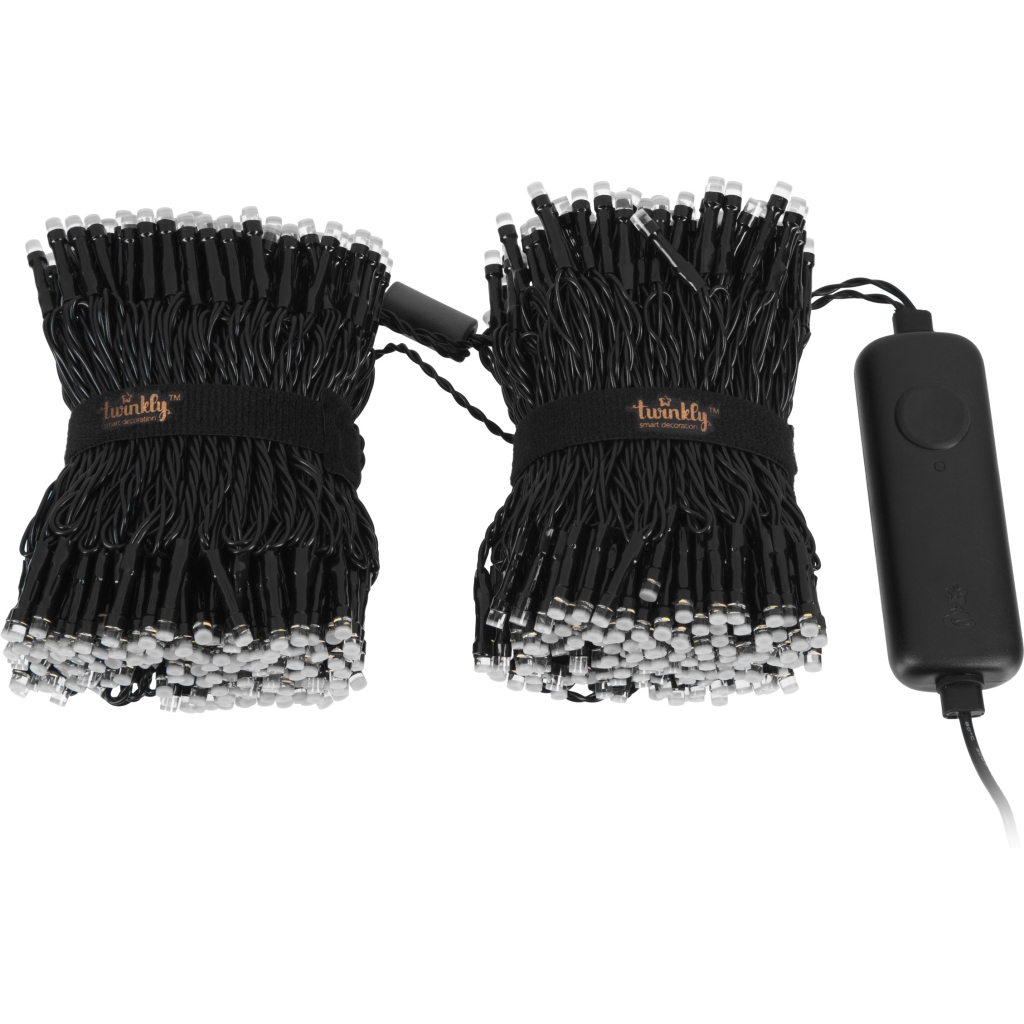 Гірлянда Twinkly Smart LED Strings RGBW 600, Gen II, IP44, довжина 48м, чорний (TWS600SPP-BEU) - зображення 2