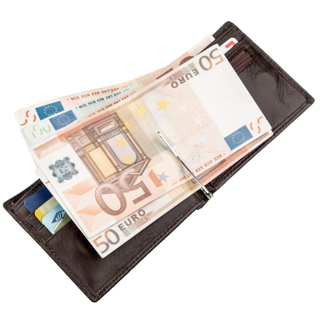 Портмоне Boston Із затискачем для купюр Коричневе (18827) - зображення 5