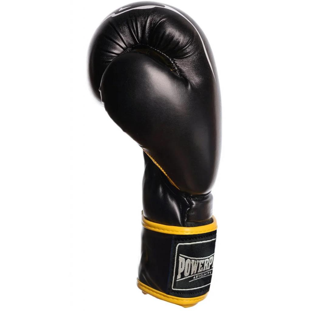 Боксерські рукавички PowerPlay 3018 16oz Black/Yellow (PP_3018_16oz_Black/Yellow) - зображення 3