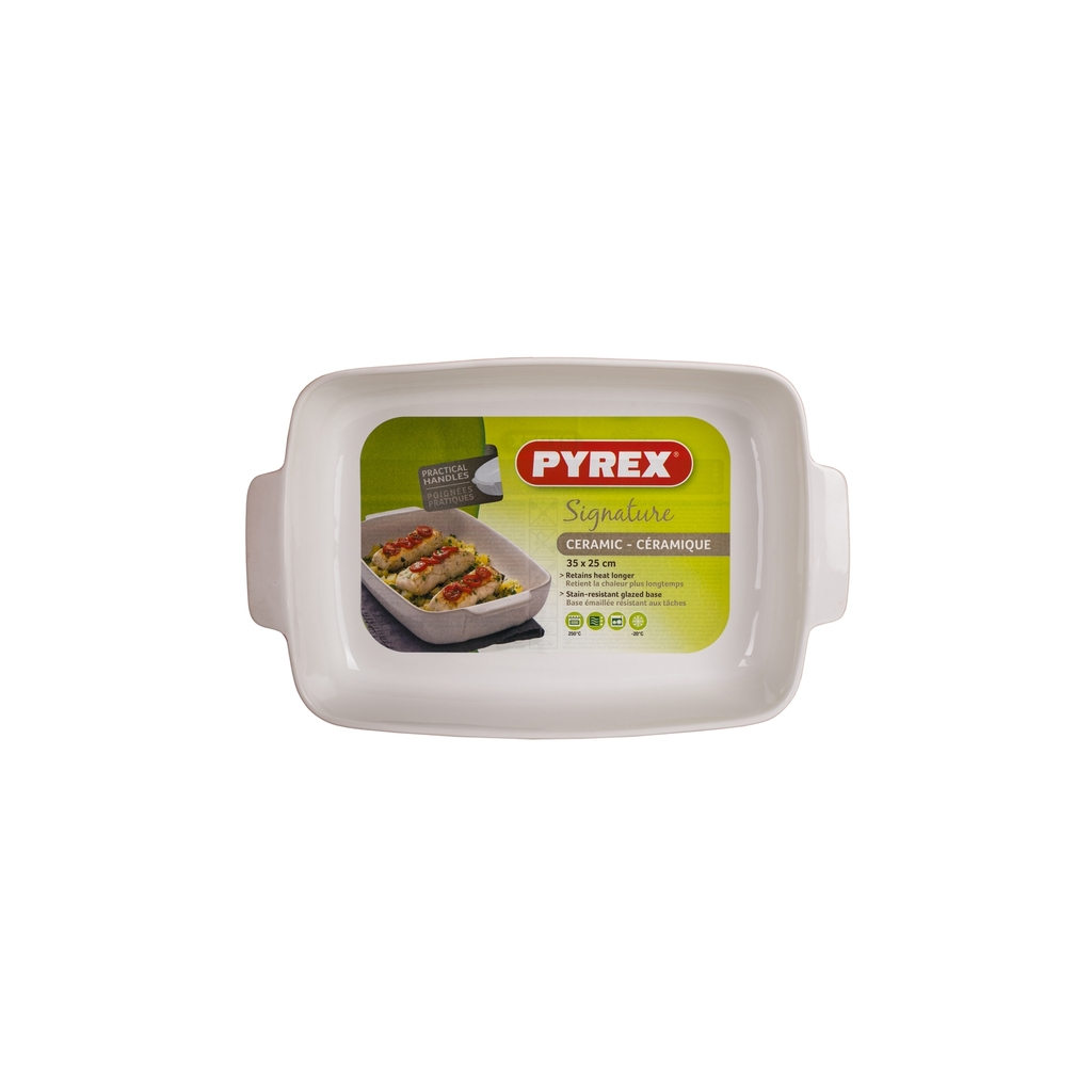 Форма для випікання Pyrex Signature прямокутна 35 x 25 см Біла (SG35RR1/7644) - picture 2