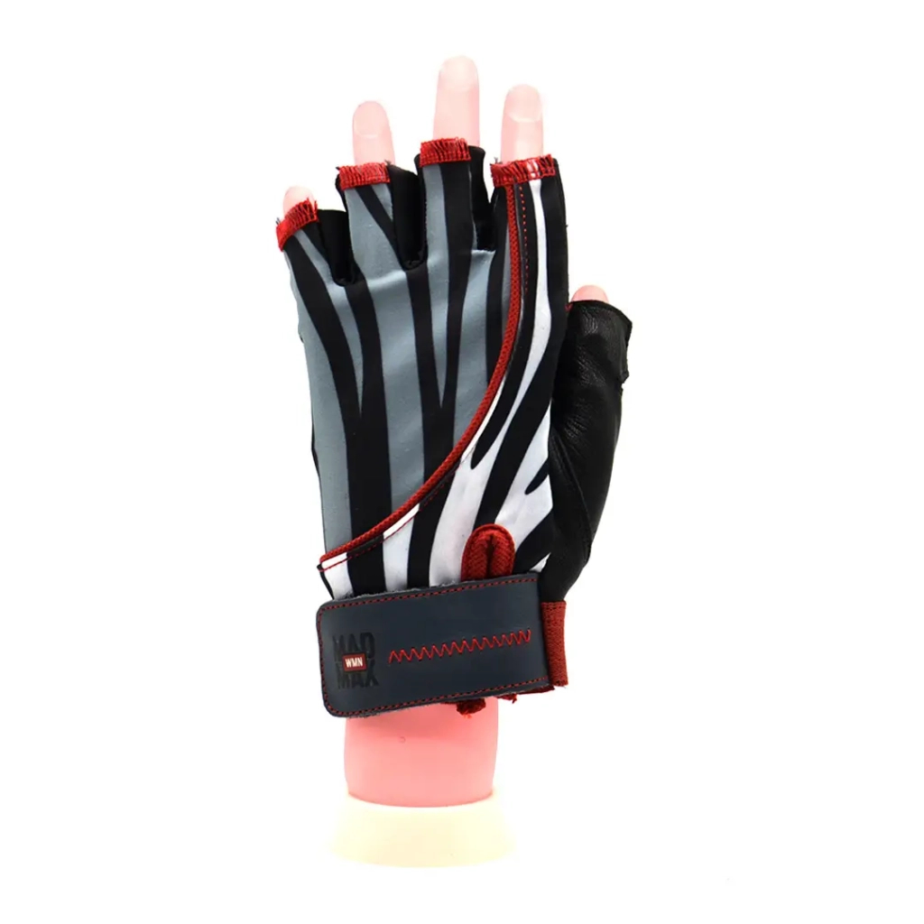 Рукавички для фітнесу MadMax MFG-911 Nine-eleven Zebra BW Zebra M (MFG-911-ZEB_M) - зображення 2