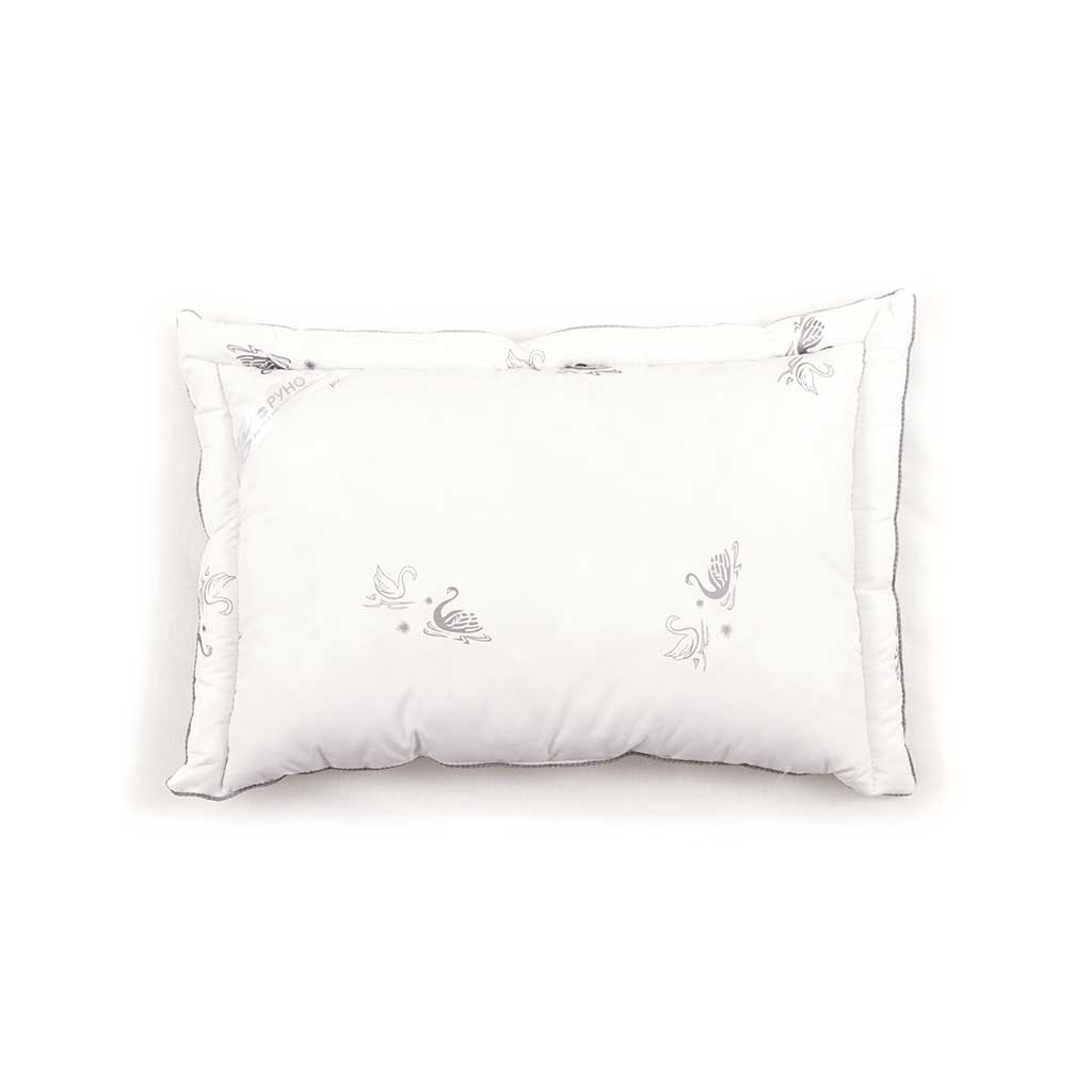 Подушка Руно зі штучного лебединого пуху Silver Swan з рамочкою (309_Silver Swan) - зображення 1