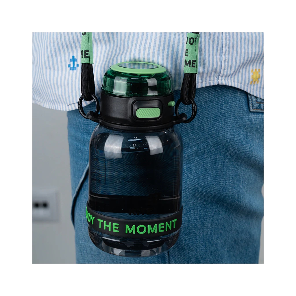 Поїльник-непроливайка Kite 700 мл, чорно-зелена (K25-1218-2) - зображення 6