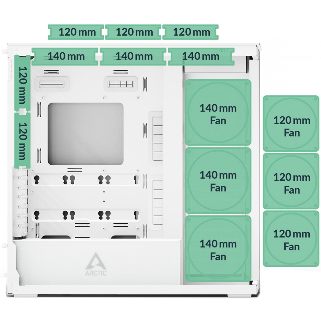 Корпус Arctic XTENDERVG W (ACPCC00017A) - зображення 11