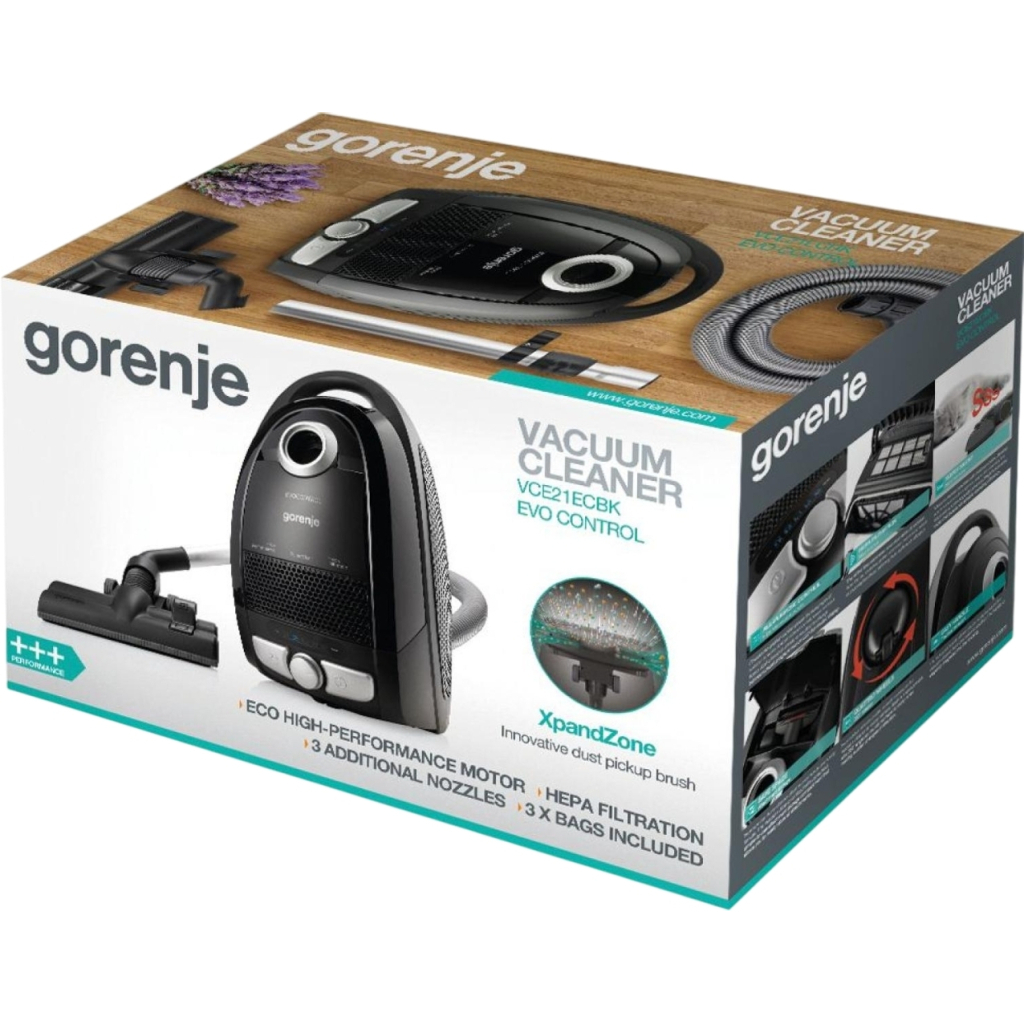 Пилосос Gorenje VCE 21 ECBK (VCE21ECBK) - изображение 11