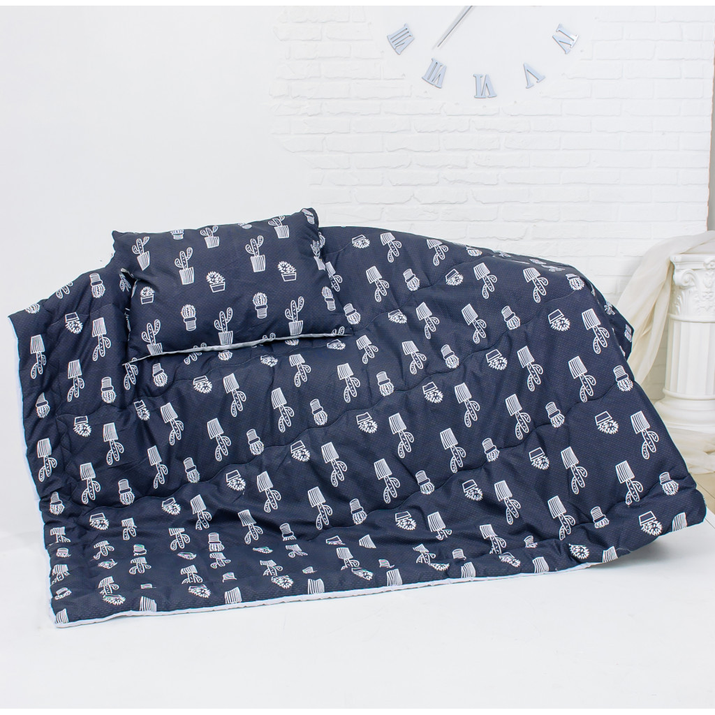 Ковдра MirSon Набір Tencel Зима №3700 Print Line Thomas + подушка середня 172х205+50х70 (2200004848396) - зображення 2