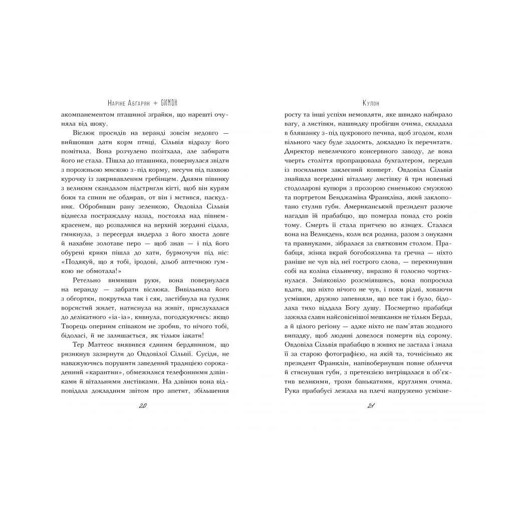 Книга Симон - Наріне Абґарян Видавництво РМ (9789669176486) - зображення 2