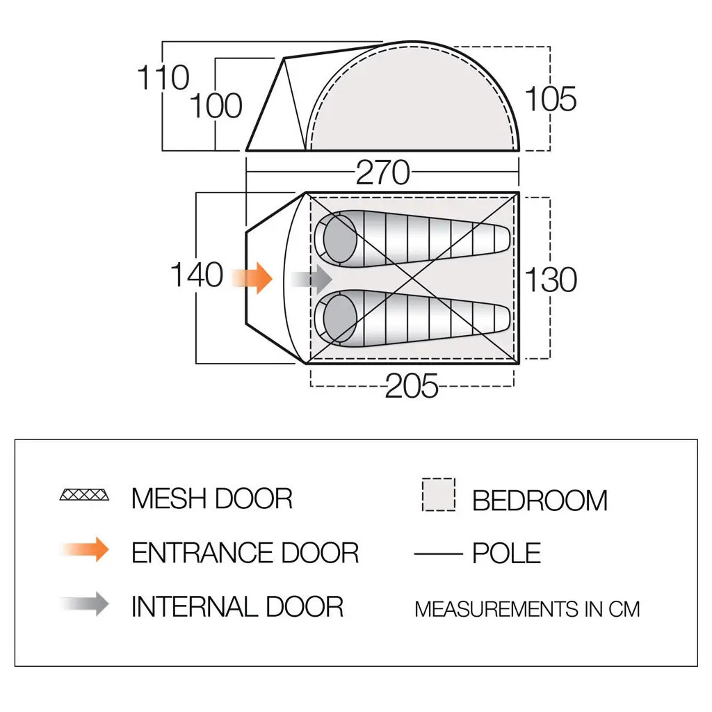 Намет Vango Tay 200 Treetops (926319) - зображення 2