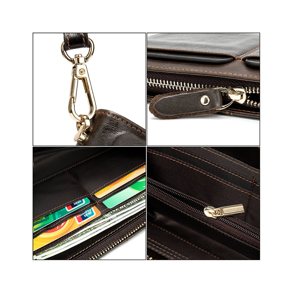 Сумка Vintage З ремінцем на руку Коричнева (14940) - зображення 8