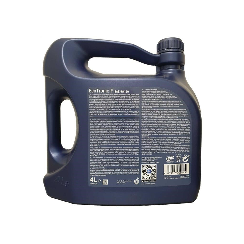 Моторна олива Aral EcoTronic F 5W-20 4л (15570E) - зображення 2