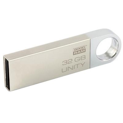 USB флеш накопичувач Goodram 32GB UUN2 (Unity) Silver USB 2.0 (UUN2-0320S0R11) - зображення 1