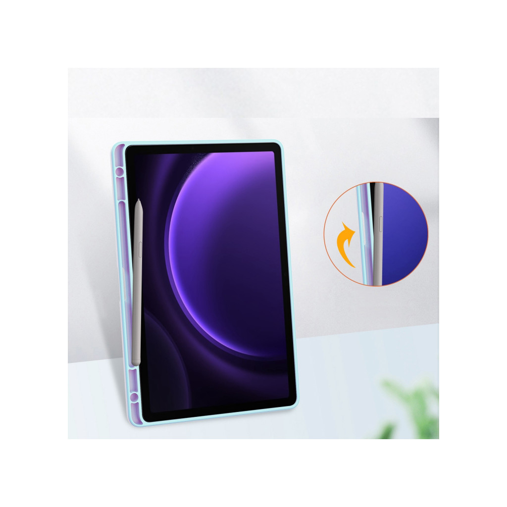 Чохол до планшета BeCover Soft Edge stylus holder Samsung Tab S9 (SM-X710/SM-X716)/S9 FE (SM-X510/SM-X516B) 11.0" Light Bl (710441) - зображення 6