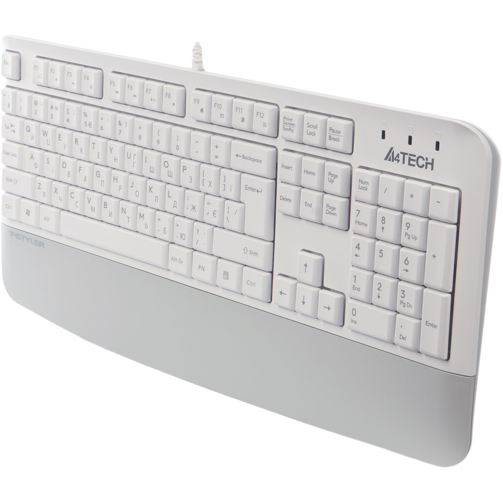 Клавіатура A4Tech FK20 USB UA White (4711421003216) - зображення 3