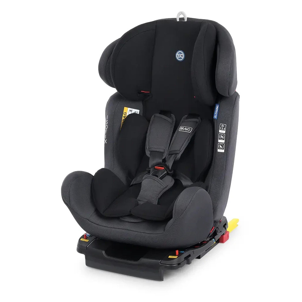 Автокрісло El Camino ME 1041 BRAVO ISOFIX 0-36 кг black - зображення 1
