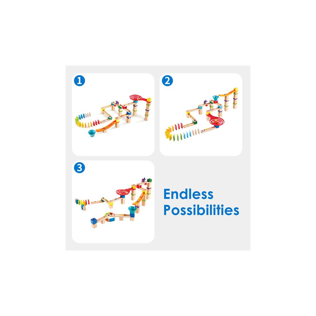 Конструктор Hape лабіринт Marble Run Гоночна траса 81 елементів (E1101) - зображення 2