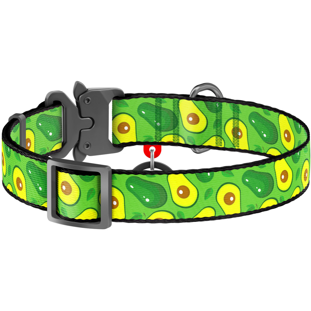 Нашийник для тварин WAUDOG Nylon "Авокадо" металічна пряжка-фастекс L (5144) - зображення 2