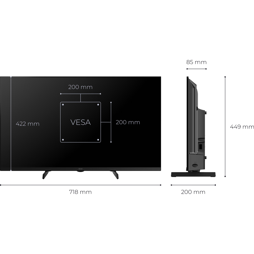 Телевізор Kivi 32H720QB - зображення 5