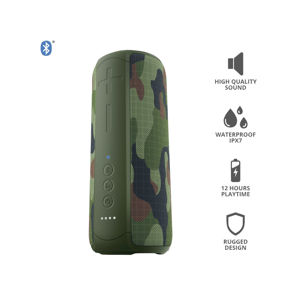 Акустична система Trust Caro Max Powerful Bluetooth Speaker Camo (23960) - зображення 9