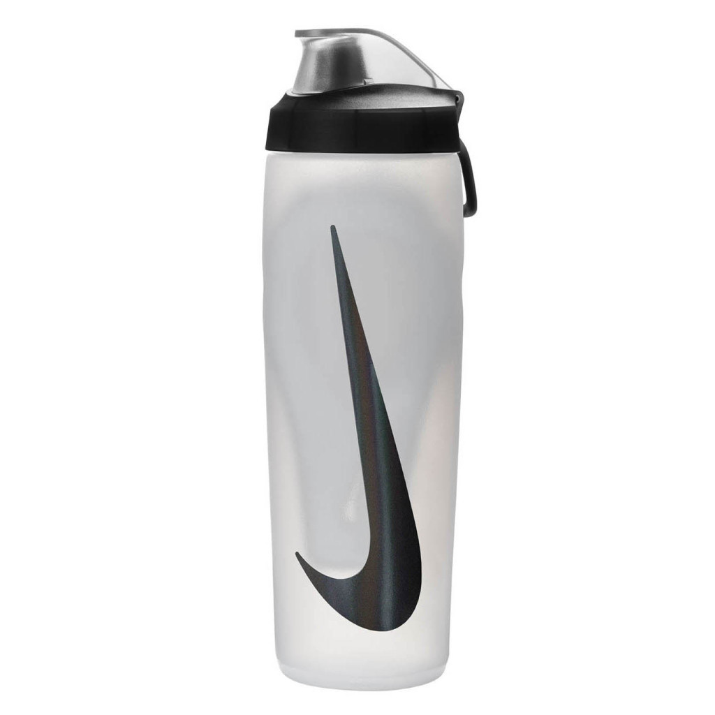 Пляшка для води Nike Refuel Bottle Locking Lid 24 OZ білий, чорний 709 мл N.100.7668.125.24 (887791745187) - зображення 1