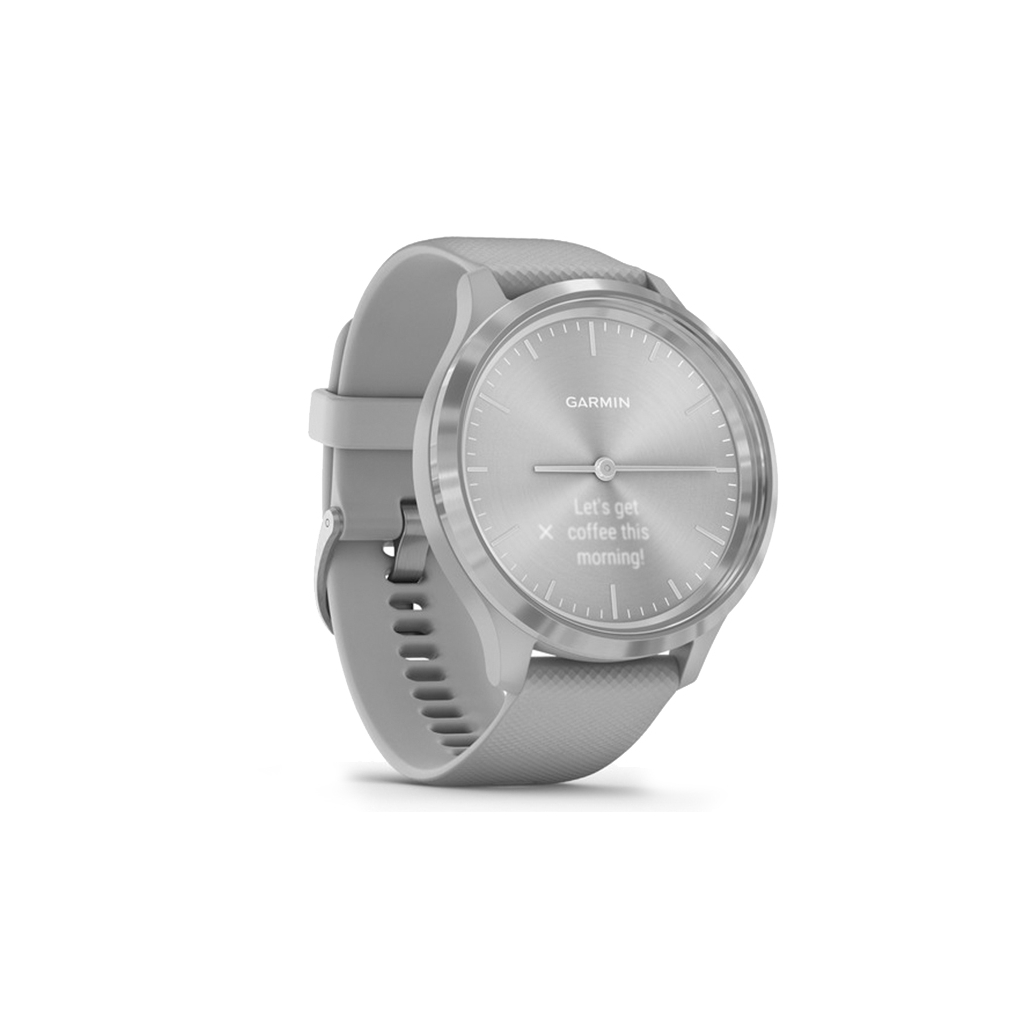 Смарт-годинник Garmin vivomove 3, S/E EU, Silver, Powder Gray, Silicone (010-02239-20) - зображення 3