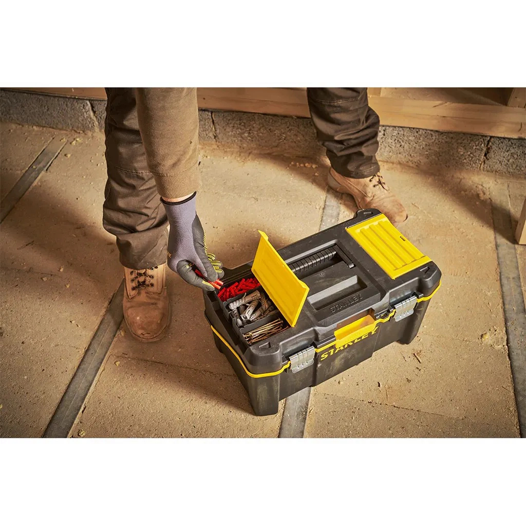 Ящик для інструментів Stanley ESSENTIAL Cantilever, 19", 490х290х250 мм, з металевими зам (STST83397-1) - зображення 5