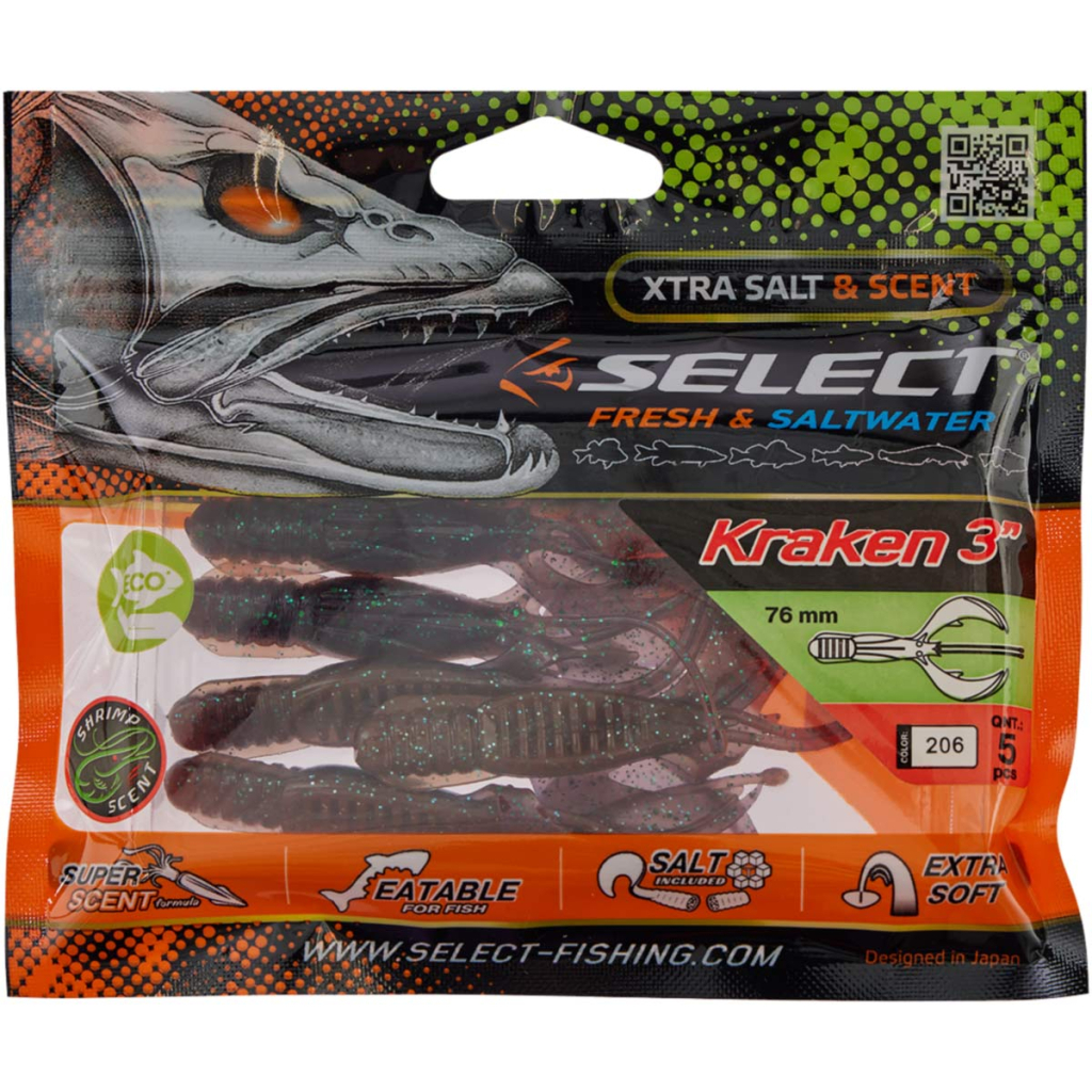 Силікон рибальський Select Kraken 3" 206 (5 шт/уп) (1870.73.32) - зображення 2