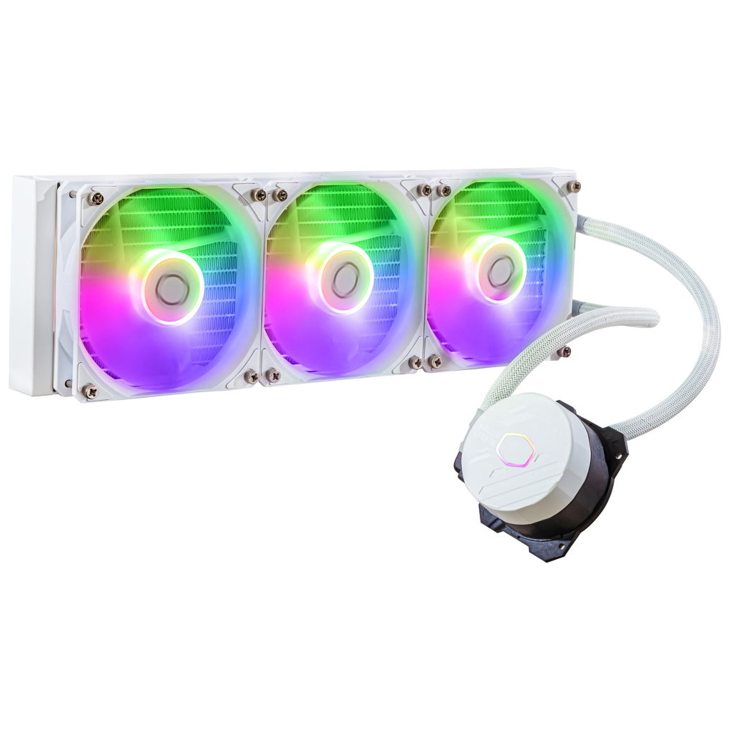 Система рідинного охолодження CoolerMaster MasterLiquid 360L Core ARGB White (MLW-D36M-A18PZ-RW) - зображення 1