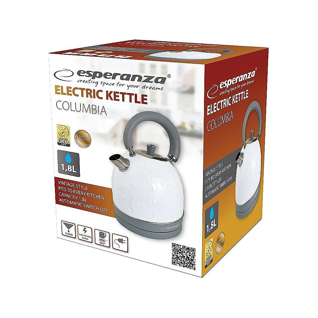 Електрочайник Esperanza EKK034W - зображення 2