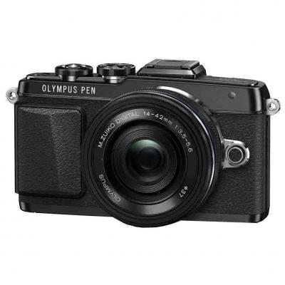 Цифровий фотоапарат Olympus E-PL7 14-42 mm Pancake Zoom Kit black (V205073BE001) - зображення 1