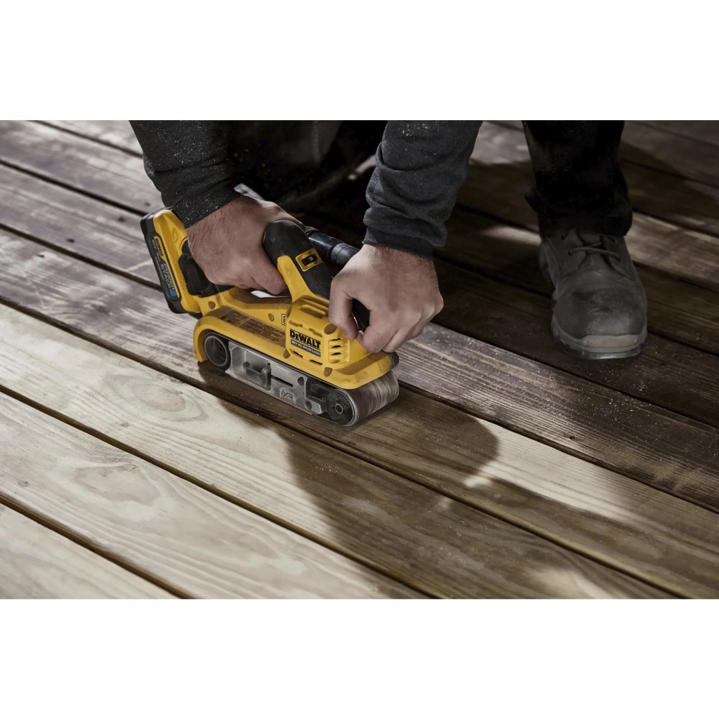 Шліфувальна машина DeWALT XR Li-Ion 18 В, 198-320 м/хв, стрічка 75х533 мм (без АКБ та ЗП) (DCW220N) - зображення 10