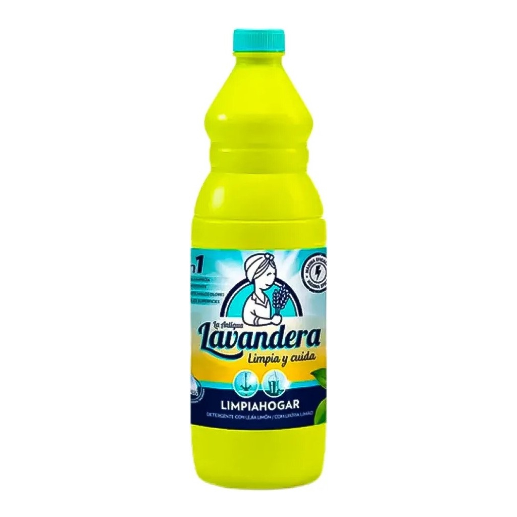 Рідина для чищення ванн La Antigua Lavandera 2 в 1 із хлором Лимон 1.5 л (8437014202052) - зображення 1