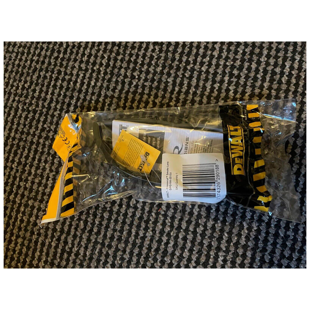 Захисні окуляри DeWALT Crosscut, тоновані, полікарбонатні (DPG100-2D) - изображение 5