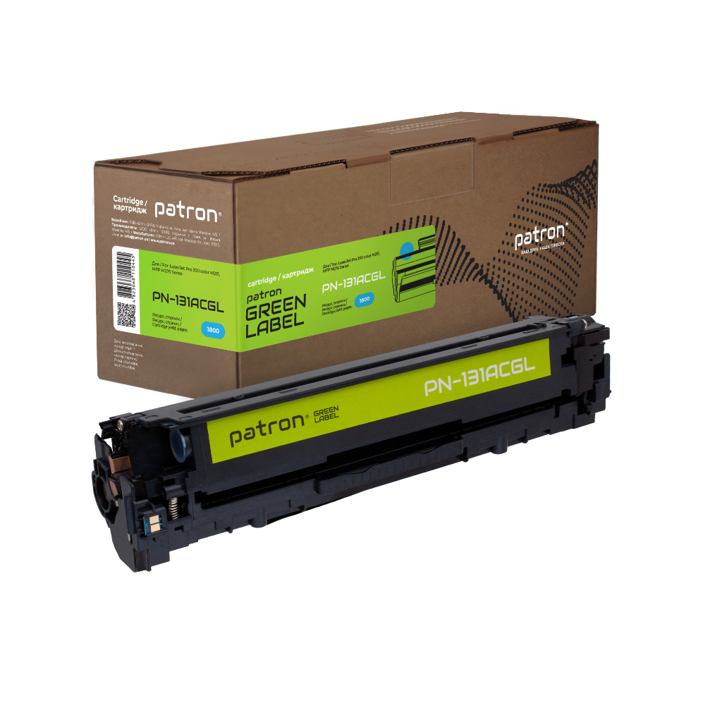 Картридж Patron HP 131A (CF211A) Green Label, cyan (PN-131ACGL) - зображення 1