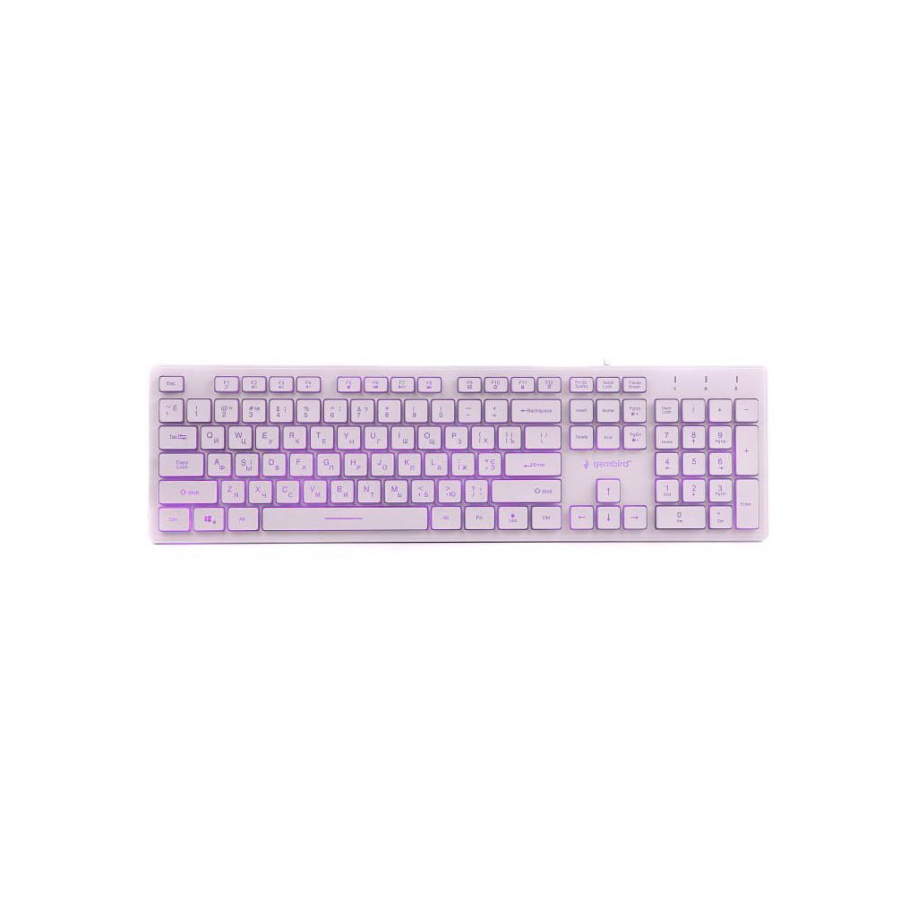 Клавіатура Gembird KB-UML3-01-W-UA USB White (KB-UML3-01-W-UA) - зображення 3