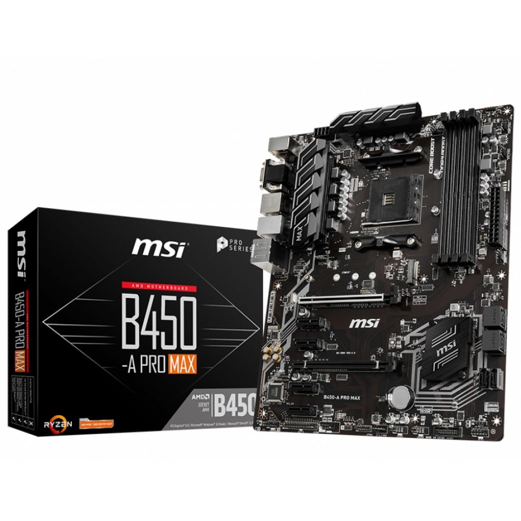Материнська плата MSI B450-A PRO MAX - зображення 1