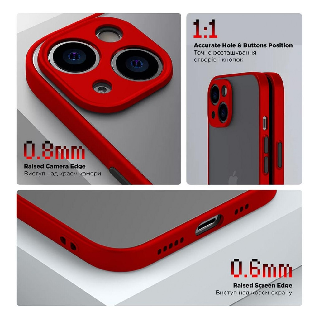 Чохол до мобільного телефона Armorstandart Frosted Matte Samsung A05 (A055) Red (ARM71798) - зображення 3