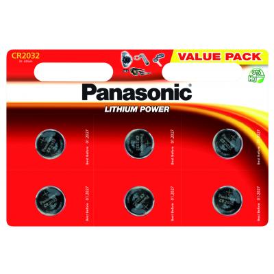 Батарейка Panasonic CR 2032 Lithium * 6 (CR-2032EL/6B) - зображення 1