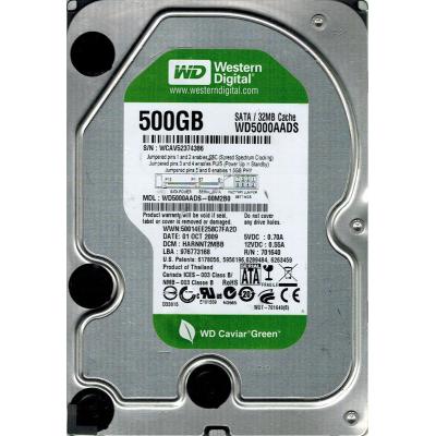 Жорсткий диск 3.5"  500Gb WD (#WD5000AADS-FR#) - зображення 1