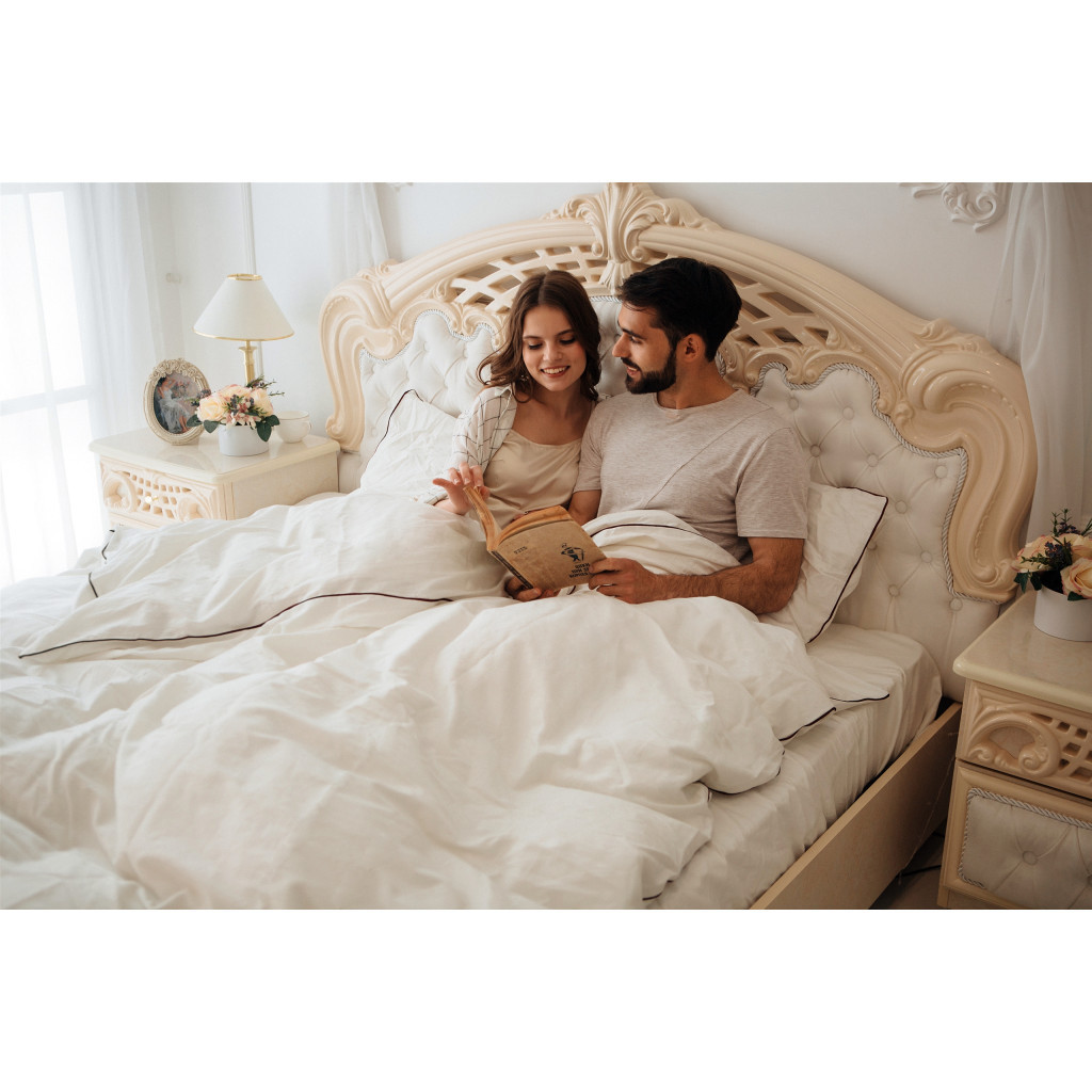 Постільна білизна MirSon Сатин Premium Corner Moko White 2х160х220 (2200001717664) - зображення 4