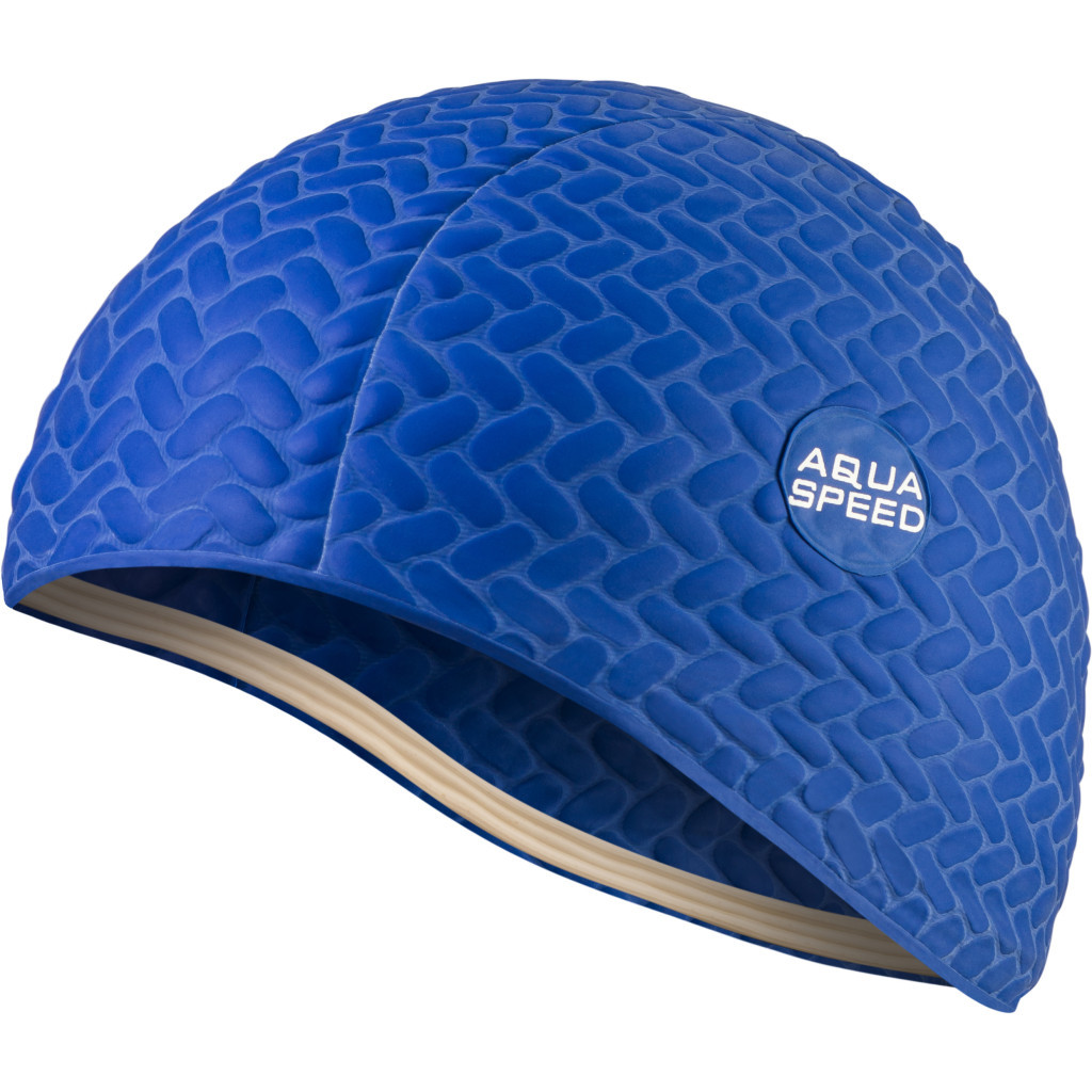 Шапка для плавання Aqua Speed Bombastic Tic-Tac 5720 117-10 синій Жін OSFM (5908217657206) - зображення 1