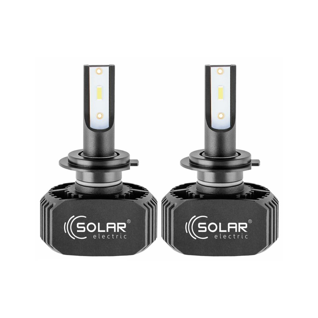 Автолампа SOLAR H7 LED 12/24V 40W 5000Lm 6000K, CSP1860 (8207) - зображення 1
