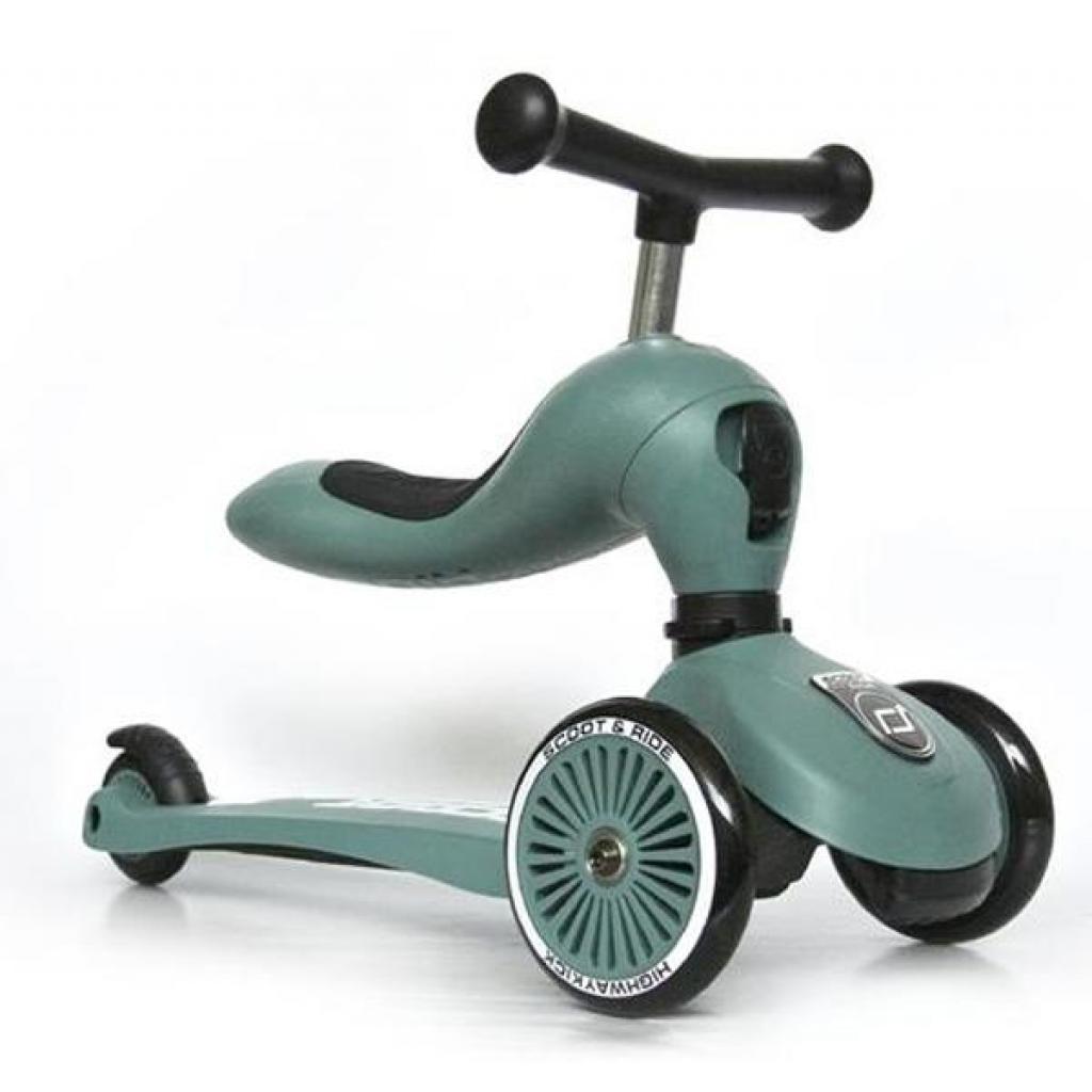 Самокат Scoot&Ride Highwaykick-1 Сіро-зелений (SR-160629-FOREST) - зображення 1