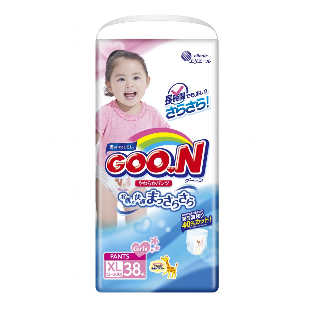 Підгузки GOO.N Трусики для дівчаток 12-20 кг, XL, 114 шт (853083-3) - зображення 2