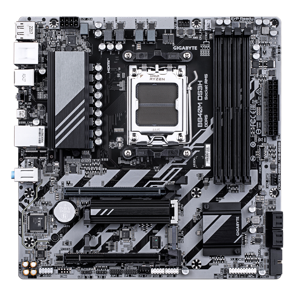 Материнська плата GIGABYTE B840M DS3H - зображення 1