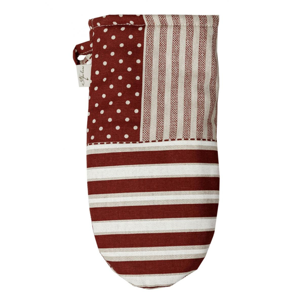 Кухонна прихватка Прованс Рукавичка Печворк бордо Господиня (031508) - зображення 1