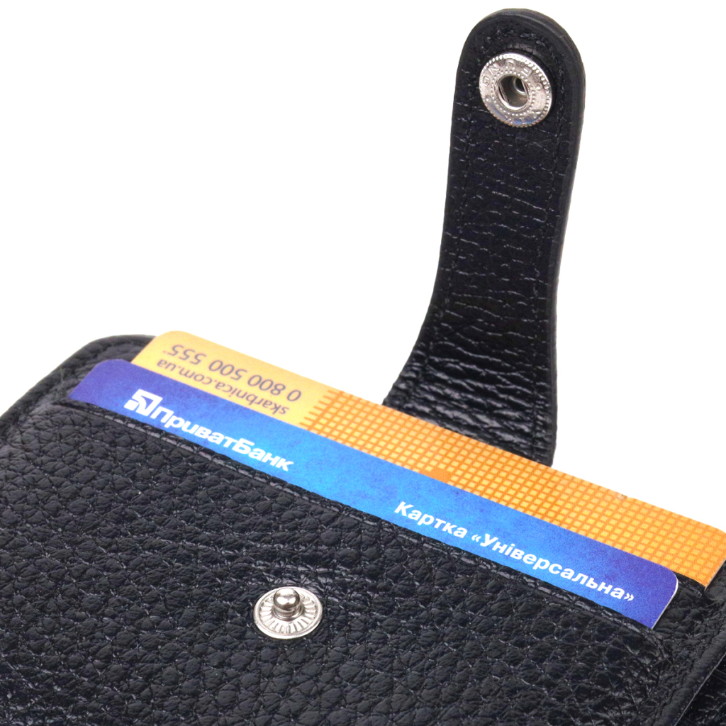 Портмоне Canpellini З натуральної шкіри Чорне (21490) - зображення 5