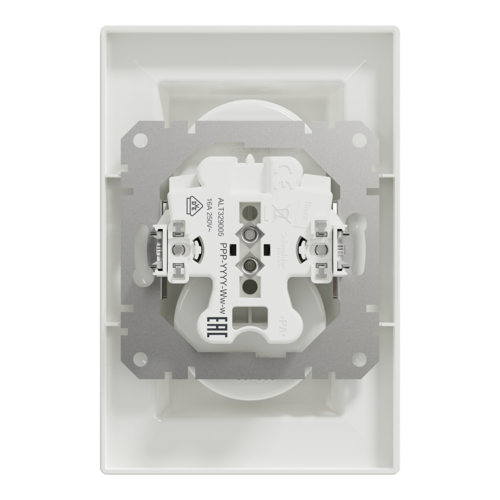 Розетка Schneider Electric ASFORA без заземлення подвійна біла (EPH9700121) - изображение 8