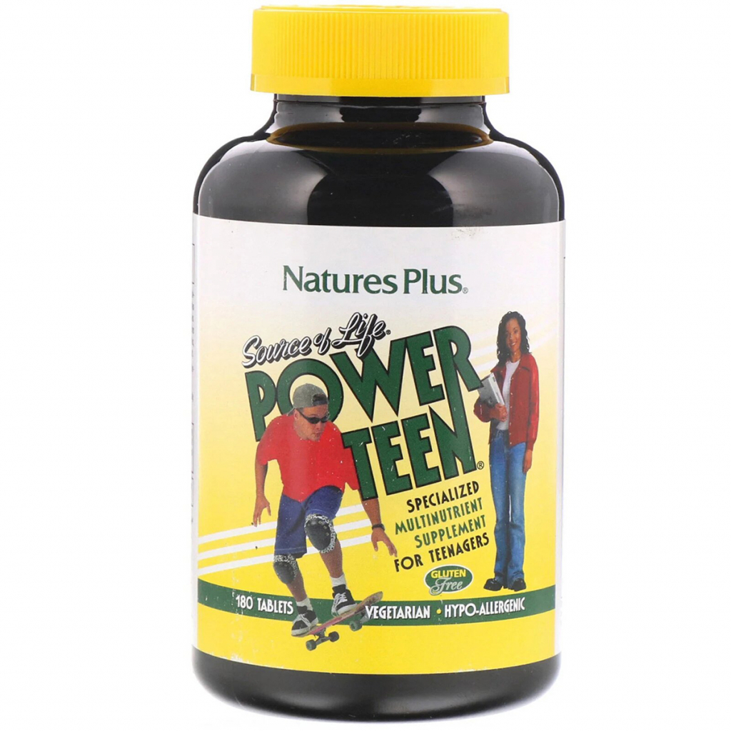 Мультивітамін Natures Plus Мультивітаміни для Підлітків, Source of Life, Power Teen, 18 (NAP-29992) - зображення 1