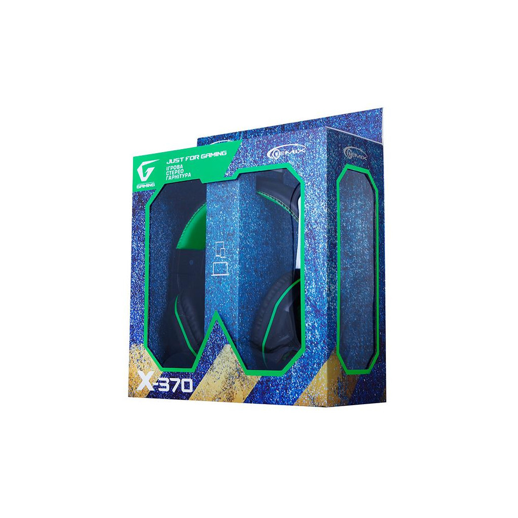 Навушники Gemix X-370 black-green - зображення 5